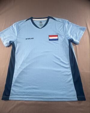Striker Netherlands Soccer Jersey Adult Large Blue Football Futbol  blokecore